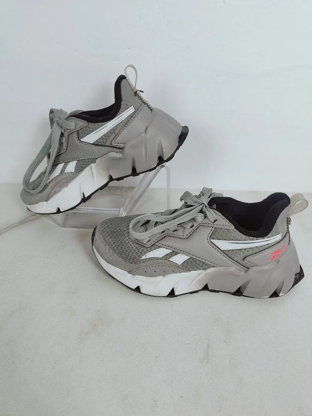 Reebok Toddler Kids Vizome Athletic Running Sneakers, Grey White, Sz 11